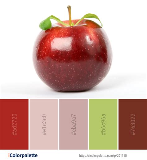 Color Palette Ideas from Natural Foods Fruit Apple Image | iColorpalette