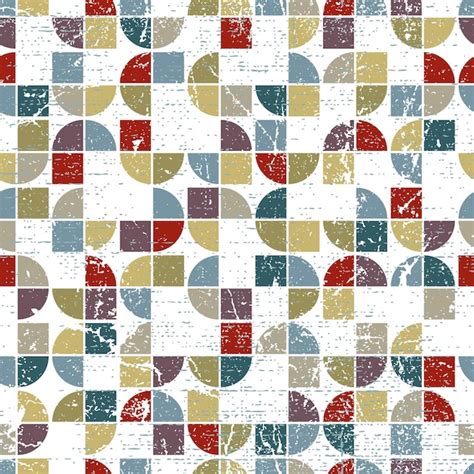 Premium Vector Vector Geometric Textile Abstract Seamless Pattern