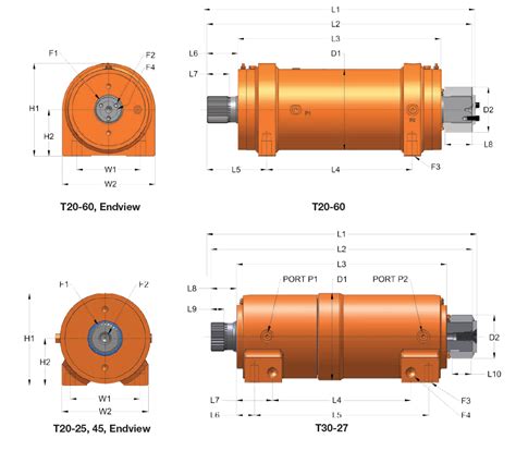 Ahydraulics Helac Rotary Actuator T30 Series