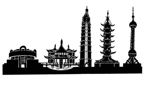 Shanghai Map Cartoon