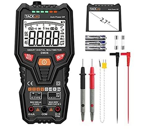 TACKLIFE DM06 Premium Smart Digital Multimeter Auto Ranging TRMS 6000