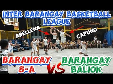 BRGY BALIOK VS BRGY 8 A INTER BRGY BASKETBALL LEAGUE BOBONG TV