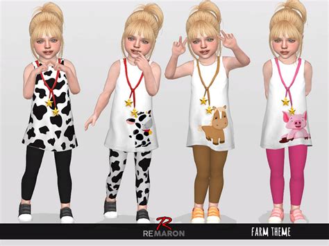 The Sims Resource Farm Outfits For Girls 01