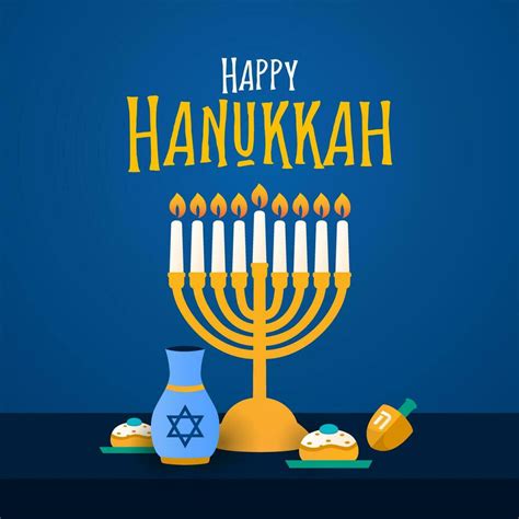 Happy Hanukkah Design, Jewish Festival of Lights 32402775 Vector Art at Vecteezy