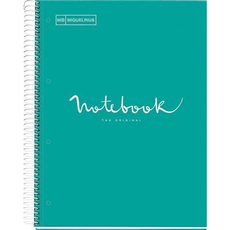 Cuaderno Profesional Miquelrius Emotions Dots 80 Hojas Turquesa