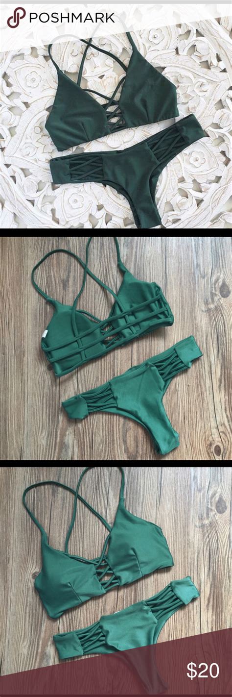 Royal Green Bikini Set Royal Green Bikini Fits True To Size Swim