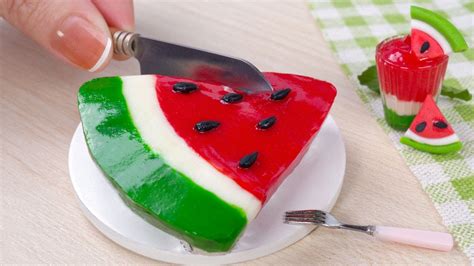 🍉 Wonderful Miniature Watermelon Cupcake Decorating Fresh Miniature Fruit Cake Recipe Tiny