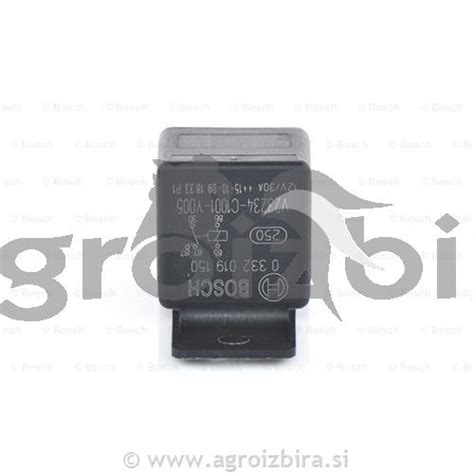 RELE BOSCH 12V 30A MEGLENKE 5 kontaktov z nosilcem BOSCH - AGROIZBIRA ...