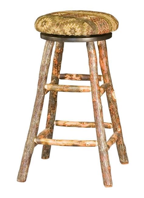 Rustic Hickory Backless Counter And Bar Stool From Dutchcrafters