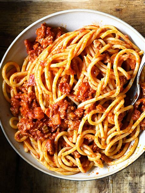 The Best Spicy Spaghetti Bolognese Serving Dumplings