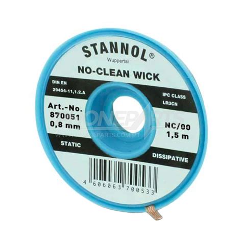 STANNOL NO CLEAN SOLDERING WICK 0 8 1 5MM Phoneparts