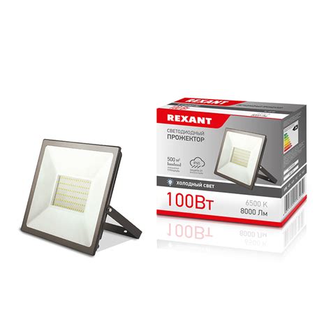 Купить Светодиодный прожектор REXANT 100 Вт, 200-260В, IP65, 8000 Лм ...