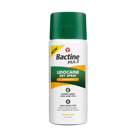 Bactine Max Pain Relieving Cleansing Spray Liquid