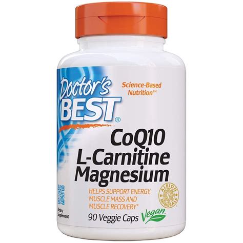 Doctor's Best - Coq10 L-Carnitine Magnesium 90 Veggie Capsules : Amazon ...