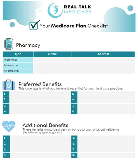 Find The Right Medicare Plan Checklist Real Talk Madicare