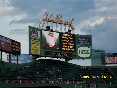 Fenway Park 4 26 2009 New York Yankees Boston Red Sox 1st Time Fenway Beth Israel Fenway