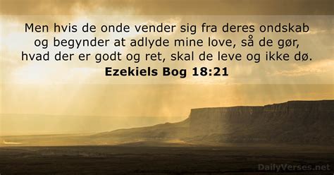 Den 8 August 2023 Dagens Bibelvers Ezekiels Bog 18 21