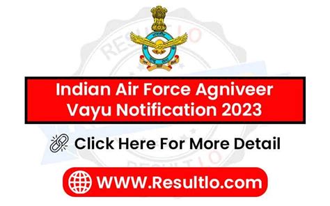 Indian Air Force Agniveer Vayu Notification 2023