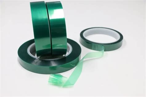 Heat Resistance Green Pet Silicone Polyester Masking High Temperature