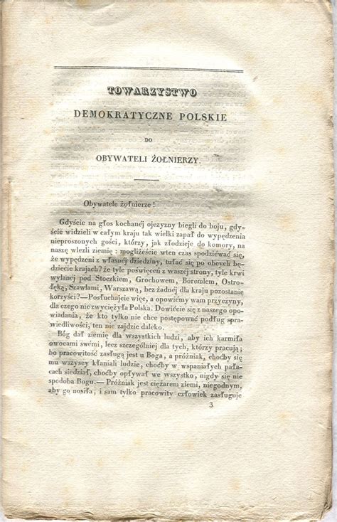 Towarzystwo Demokratyczne Polskie do obywateli żołnierzy List