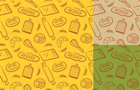 Premium Vector | Baking seamless background