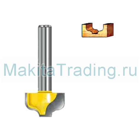 Пазовая фасонная фреза makita 19.05х11.11х8х32х6.35 R3.18 S-форма (D-11047)