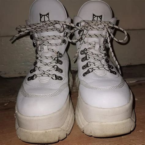 Naked Wolfe Wicked White Vegan Platform Depop