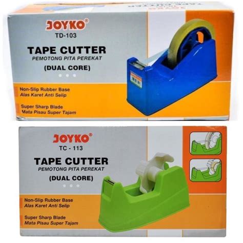 Jual Tape Dispenser Cutter Tempat Isolasi Joyko Td Dual Core