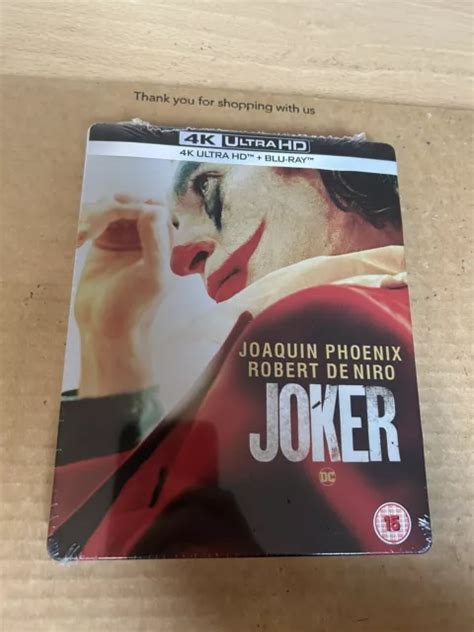 Joker 2019 Uk 4k Uhd Blu Ray Steelbook New And Sealed Dcu Joaquin