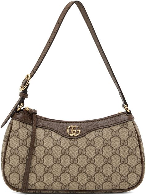 Gucci Beige Small Ophidia Gg Shoulder Bag Shopstyle In 2023 Brown Gucci Bag Vintage Leather