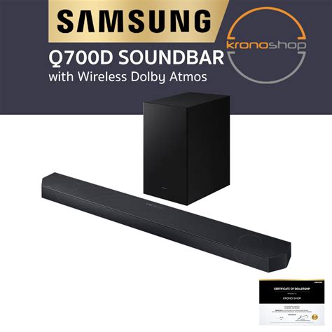 Samsung Q700D 3 1 2ch Soundbar With Wireless Dolby Atmos HW Q700D