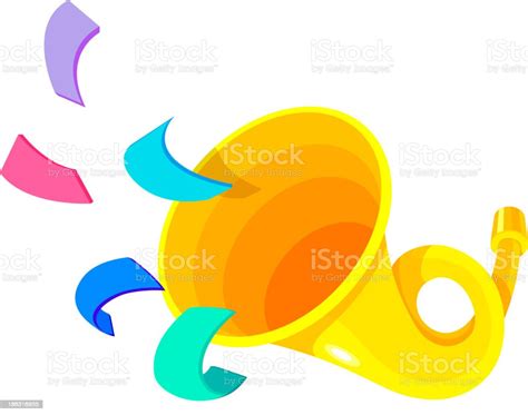 Vector Icon Horn Stock Illustration Download Image Now Celebration Clip Art Color Image