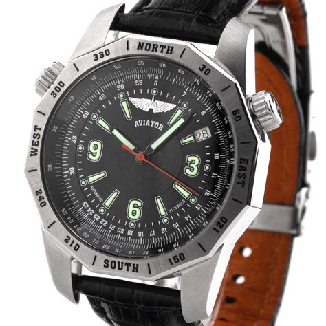 NAVIGATOR Aviator Automatik 3ATM Automatik 2416 russische Uhr - Poljo ...