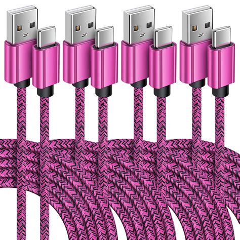 USB C Cables,Type C USB Cables 6ft-4PACK,ABCPOW USB Type C to USB a ...