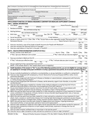 Fillable Online Medicare Supplement Application Submission Checklist