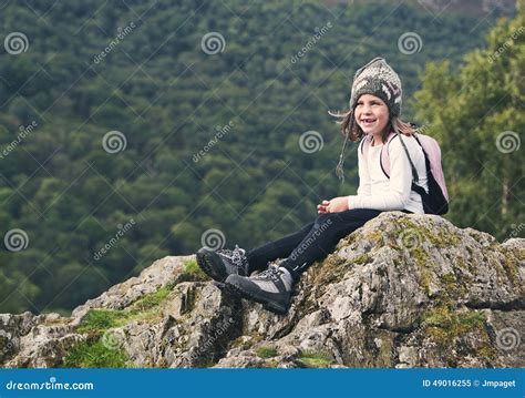 Young Hiking Girl in the Lake District Stock Image - Image of shoes ...