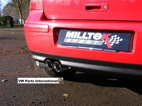 Vw Golf Mk T Gti Tdi Milltek Sport Cat Back Exhaust Discrete