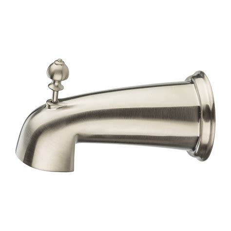 Pfister Catalina Brushed Nickel Wall Mount Bathtub Spout With Diverter In The Bathtub Spouts