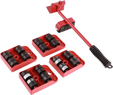 Furniture Lifter Mover Universal Wheel Dolly 5pcs 200kg Bearing Sofa