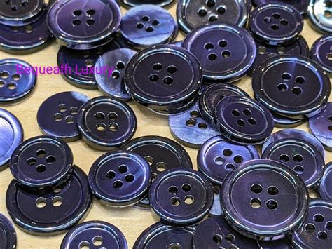 Beautiful Purple Mother Of Pearl Suit Buttons Luxurious High End MOP