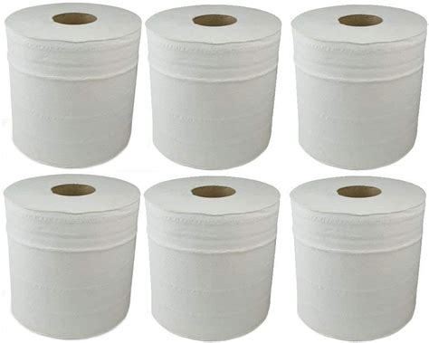 King Karan White X Paper Rolls Ply Embossed Centre Feed Hand