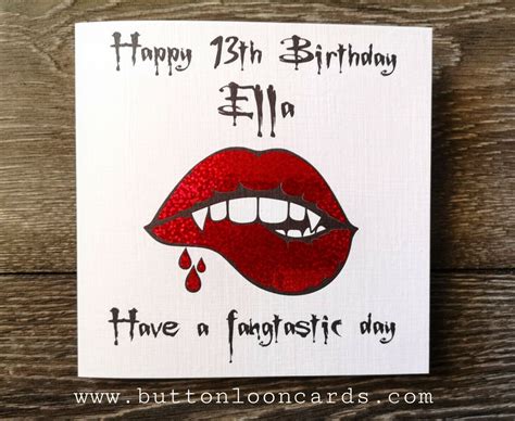 Handmade And Personalised Happy Birthday Card Vampire Diaries Originals