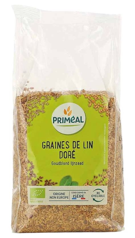 GRAINES DE LIN DORE 500G Priméal