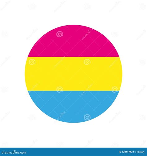 Bandeira Pansexual Da Cor Do Símbolo Do Lgbt Do Movimento Minorias