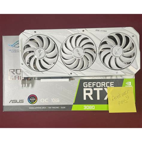 ASUS ROG Strix GeForce RTX 3080 White OC Edition 10GB GDDR6X Placa De