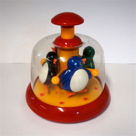 Penguin Spinning Top And Hammer Ball Toy Warwick Toy Library