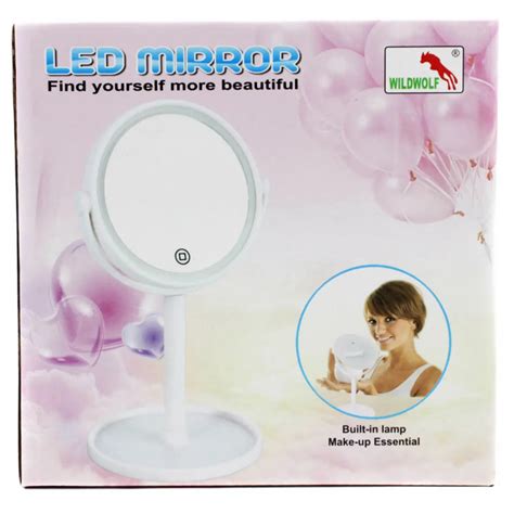 Косметическое зеркало с подсветкой LED MIRROR WILDWOLF, купить со ...