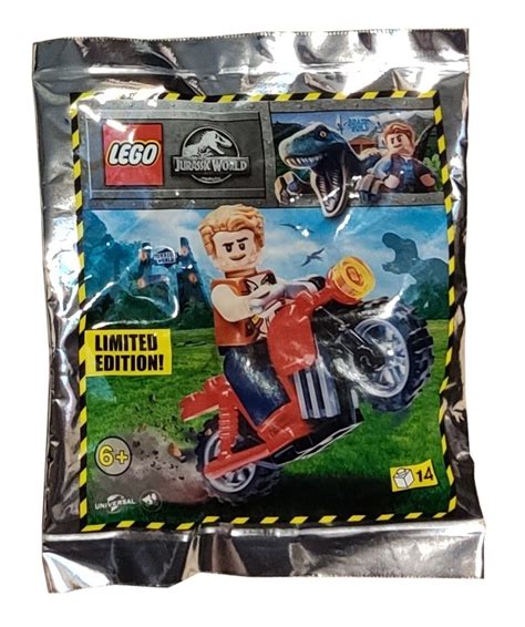 Lego Jurassic World Polybag Owen Motorcycle