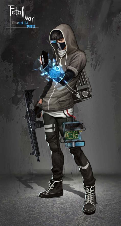 ArtStation The Hacker Joey Zeng Cyberpunk Character Shadowrun