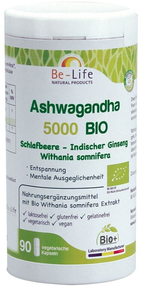 Sanitas Ashwagandha 5000 Bio Kapseln 90 Stk Ab € 19 68